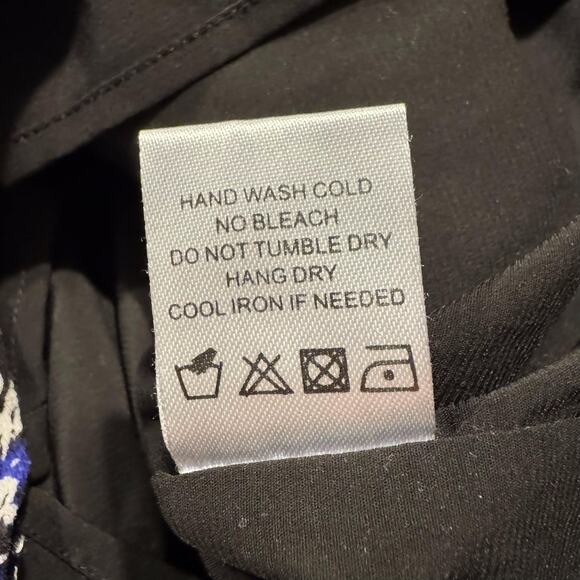 Lovers + Friends Womens Romper Floral Boho Cottage Casual Blue Black Small IZ - Picture 5 of 7